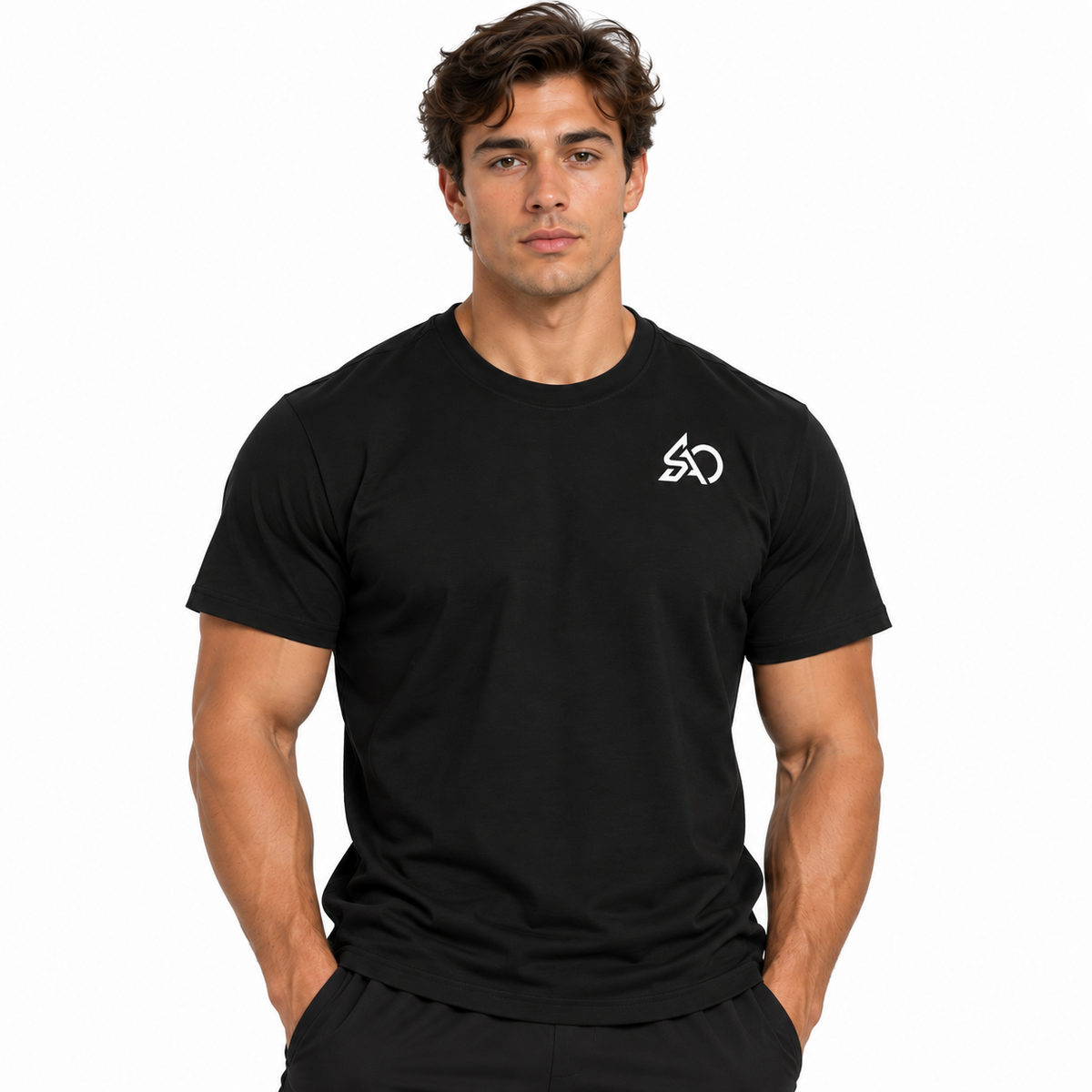 Color: Black | Model Front