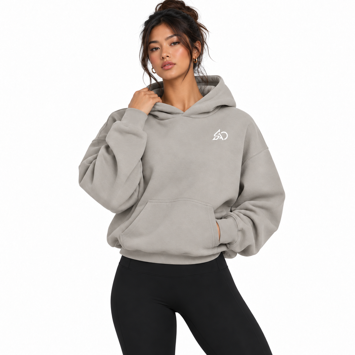 Color: Medium Gray | Model Front