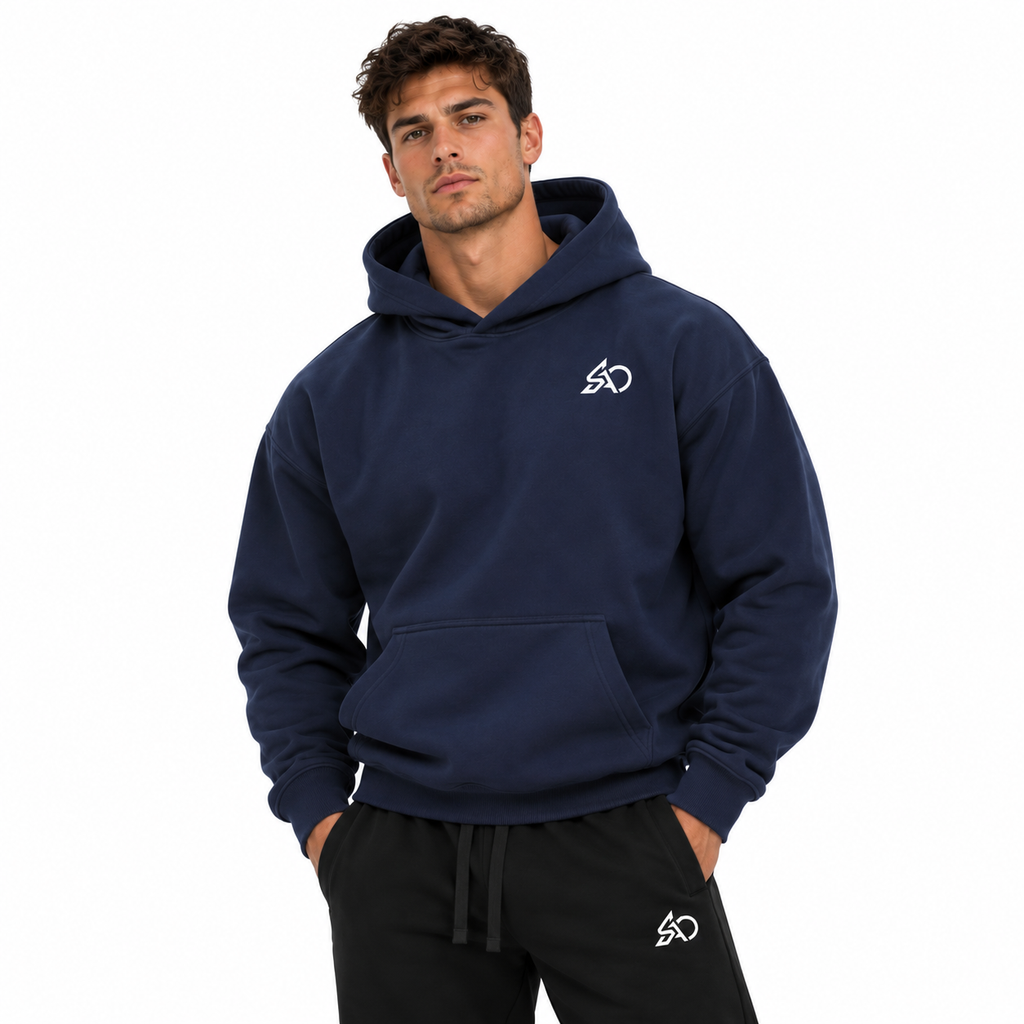 Color: Navy Blue | Model Front View