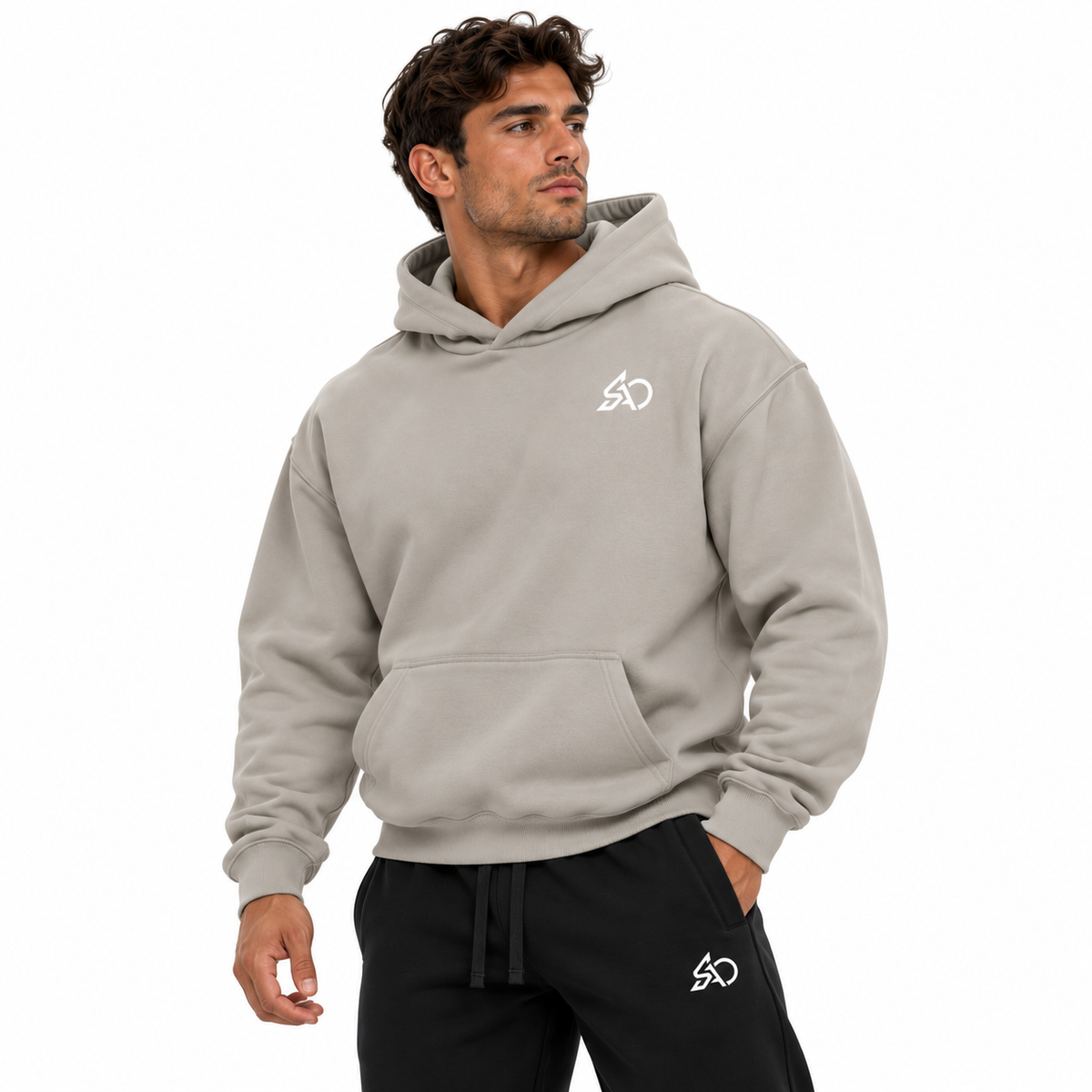 Color: Medium Gray | Model Front View