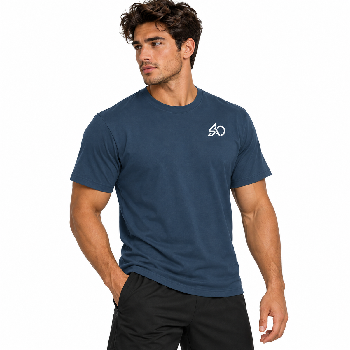 Color: Midnight Blue | Model Front