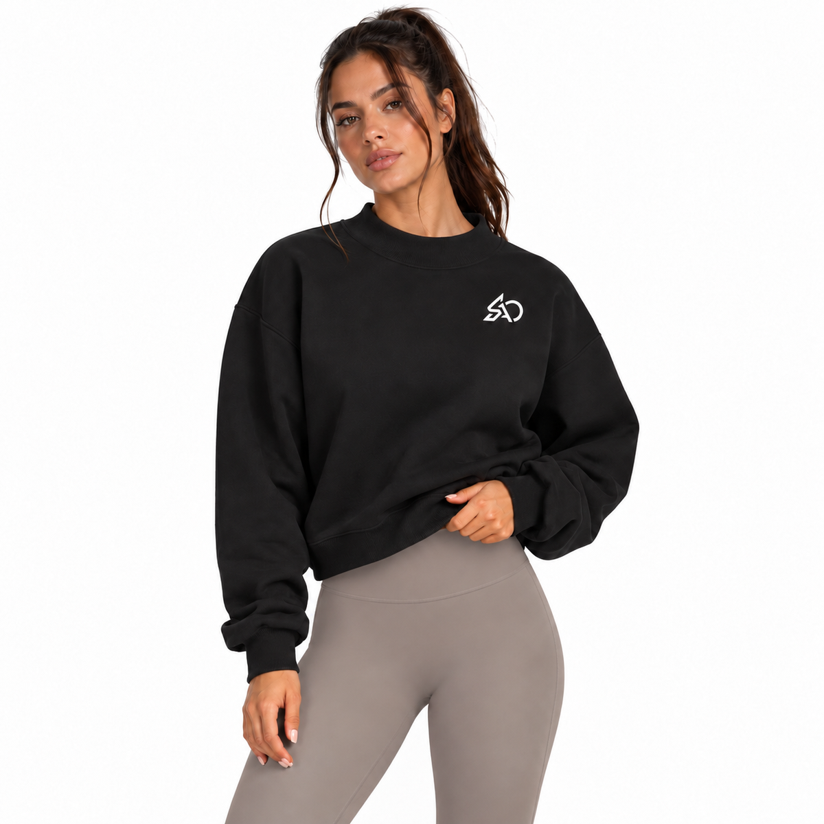Color: Black | Model Front