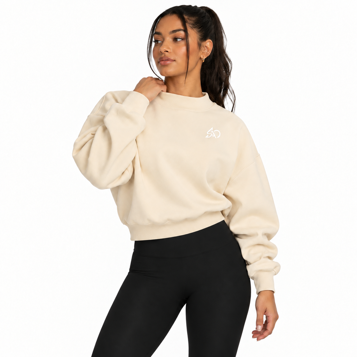 Color: Cream Apricot | Model Front