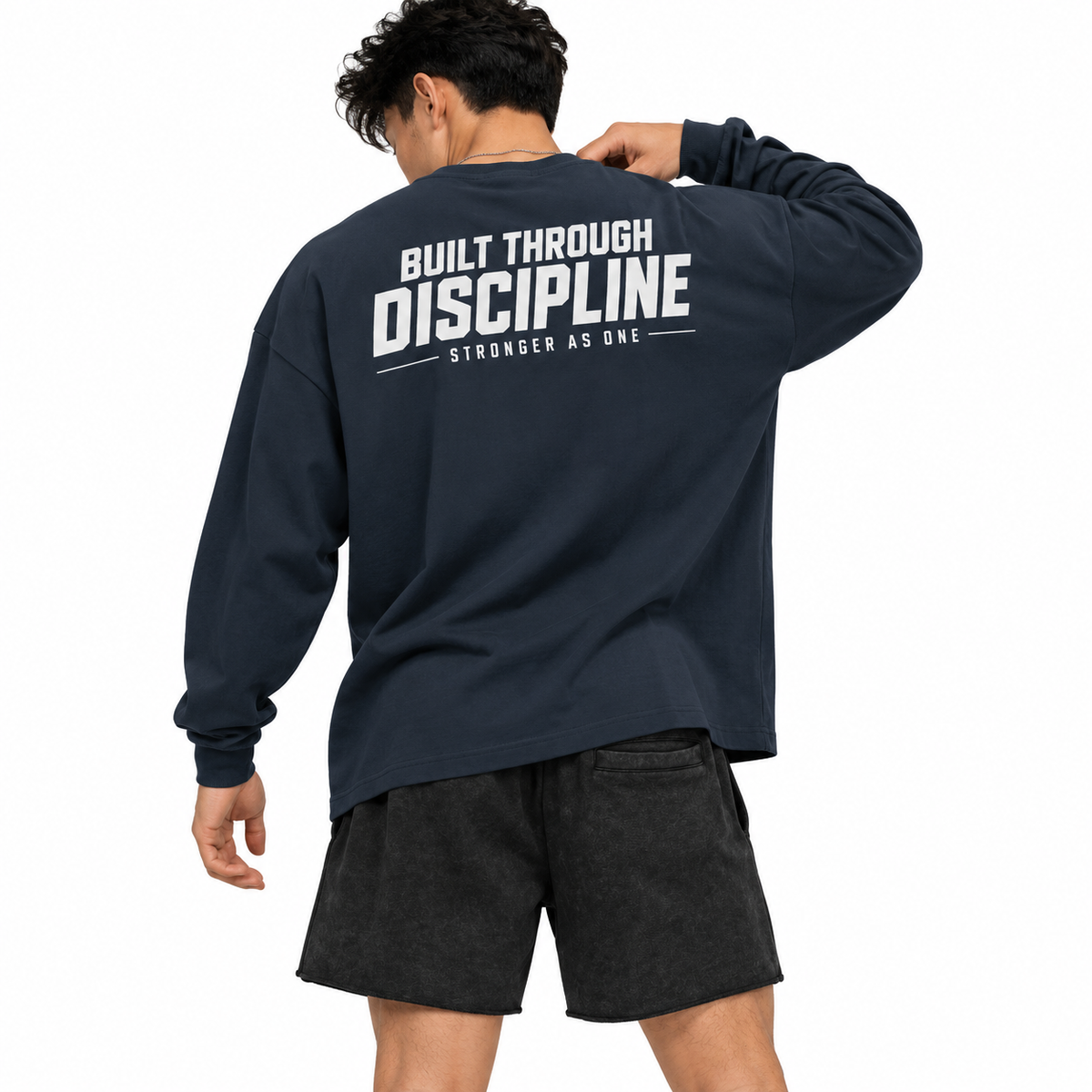 Color: Navy | Model Back View